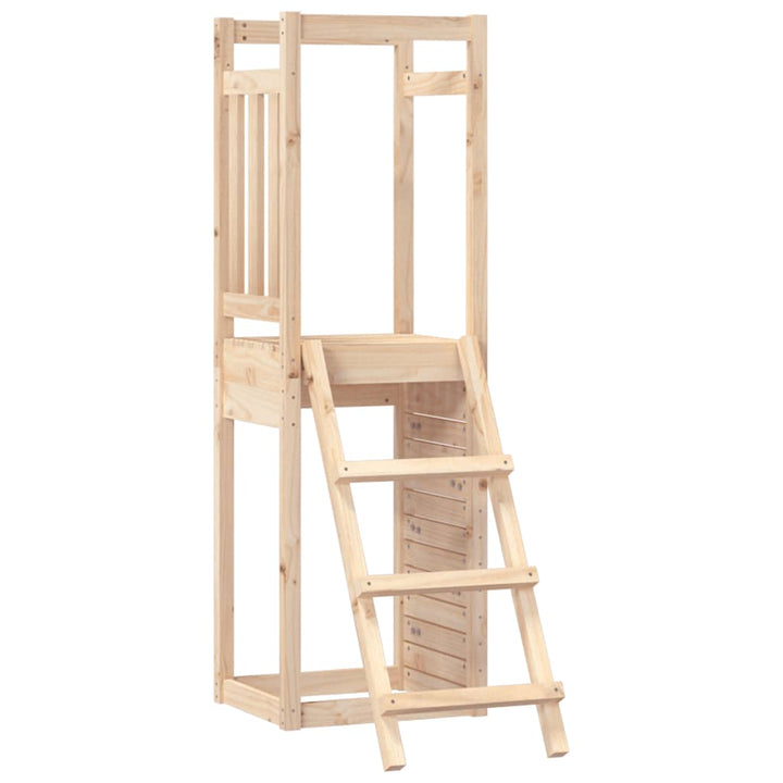 legetårn 53x46,5x169 cm massivt fyrretræ