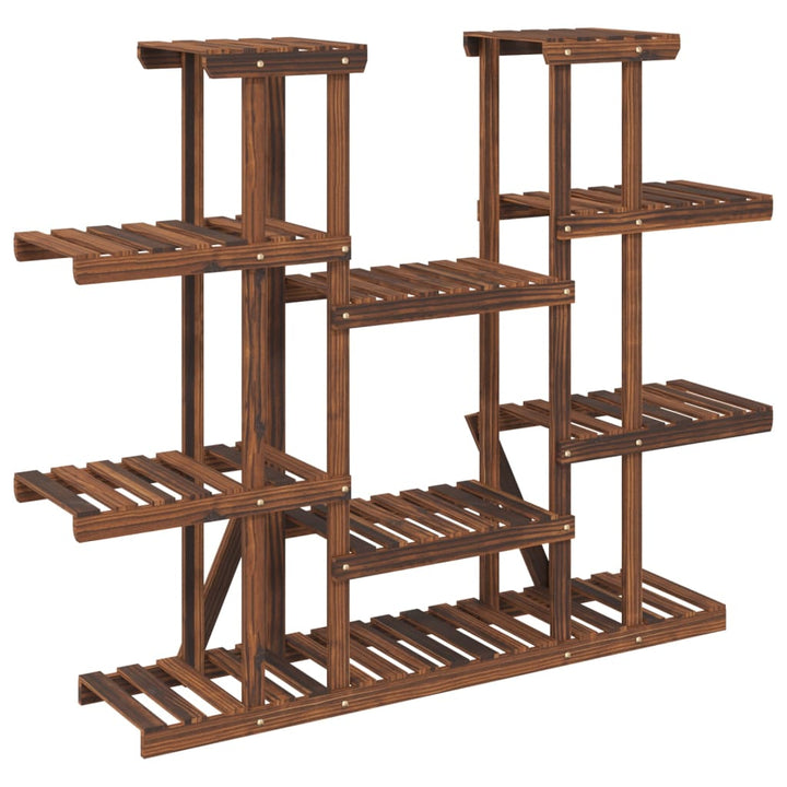 blomsterstativ 110x25x110,5 cm massivt fyrretræ