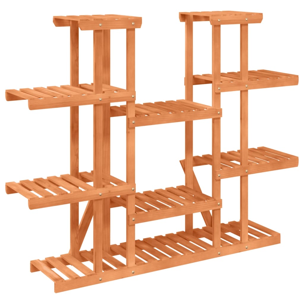 blomsterstativ 110x25x110,5 cm massivt fyrretræ