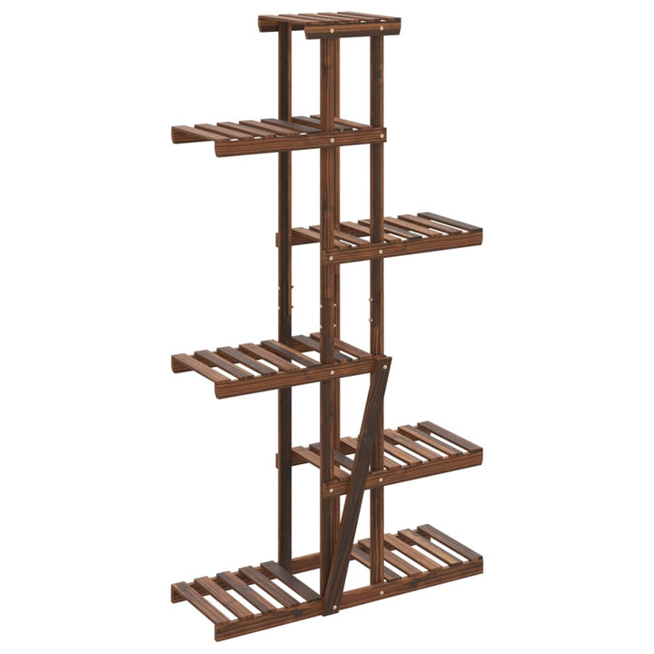 blomsterstativ 175x25x140,5 cm massivt fyrretræ