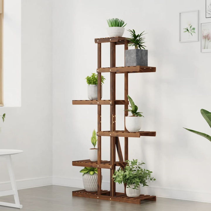 blomsterstativ 175x25x140,5 cm massivt fyrretræ
