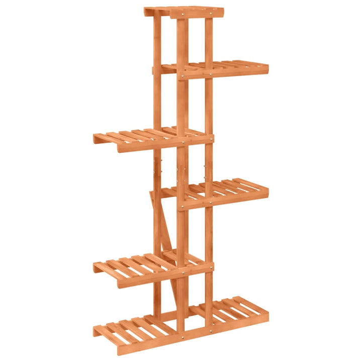 blomsterstativ 75x25x140,5 cm massivt fyrretræ