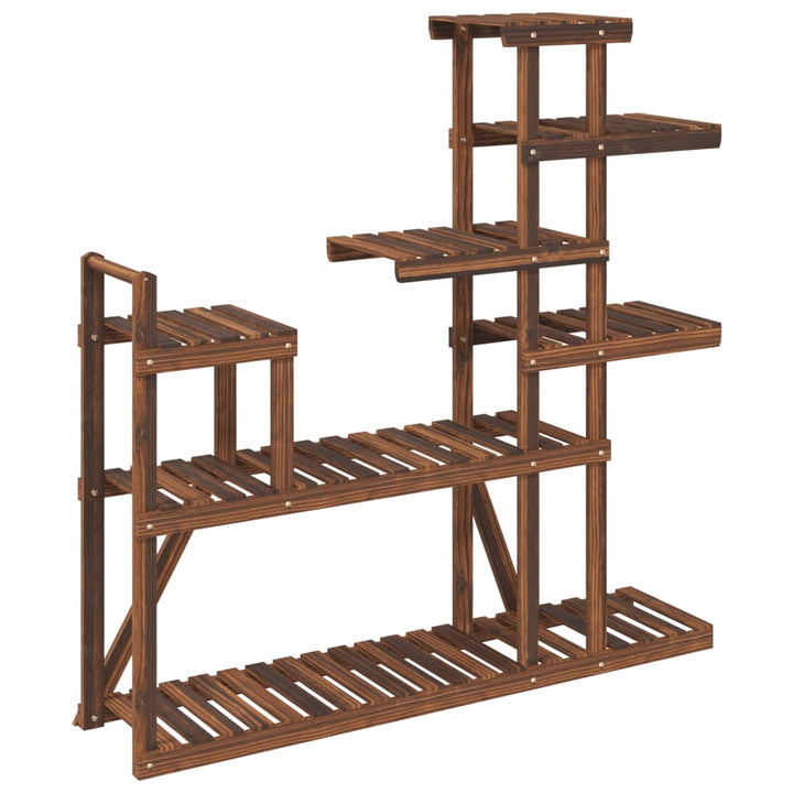 blomsterstativ 110x25x111 cm massivt fyrretræ