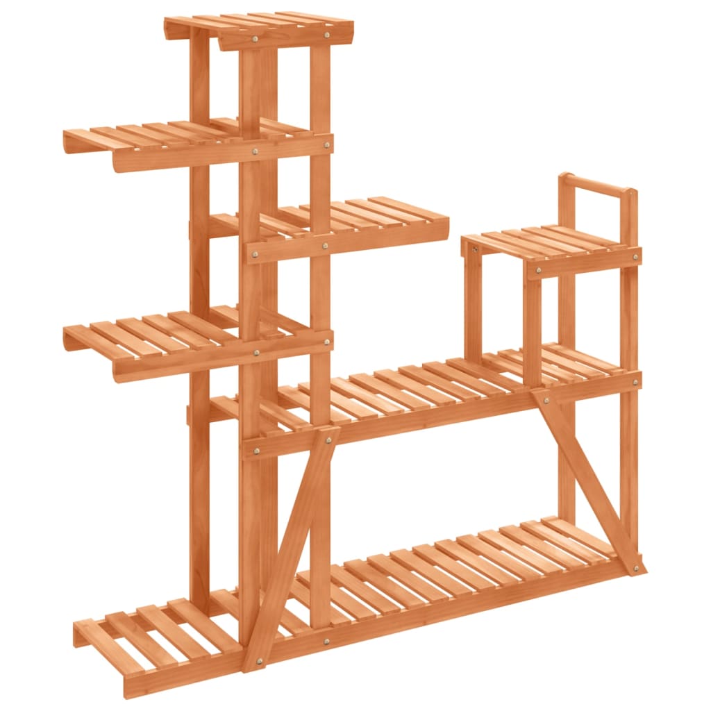 blomsterstativ 110x25x111 cm massivt fyrretræ