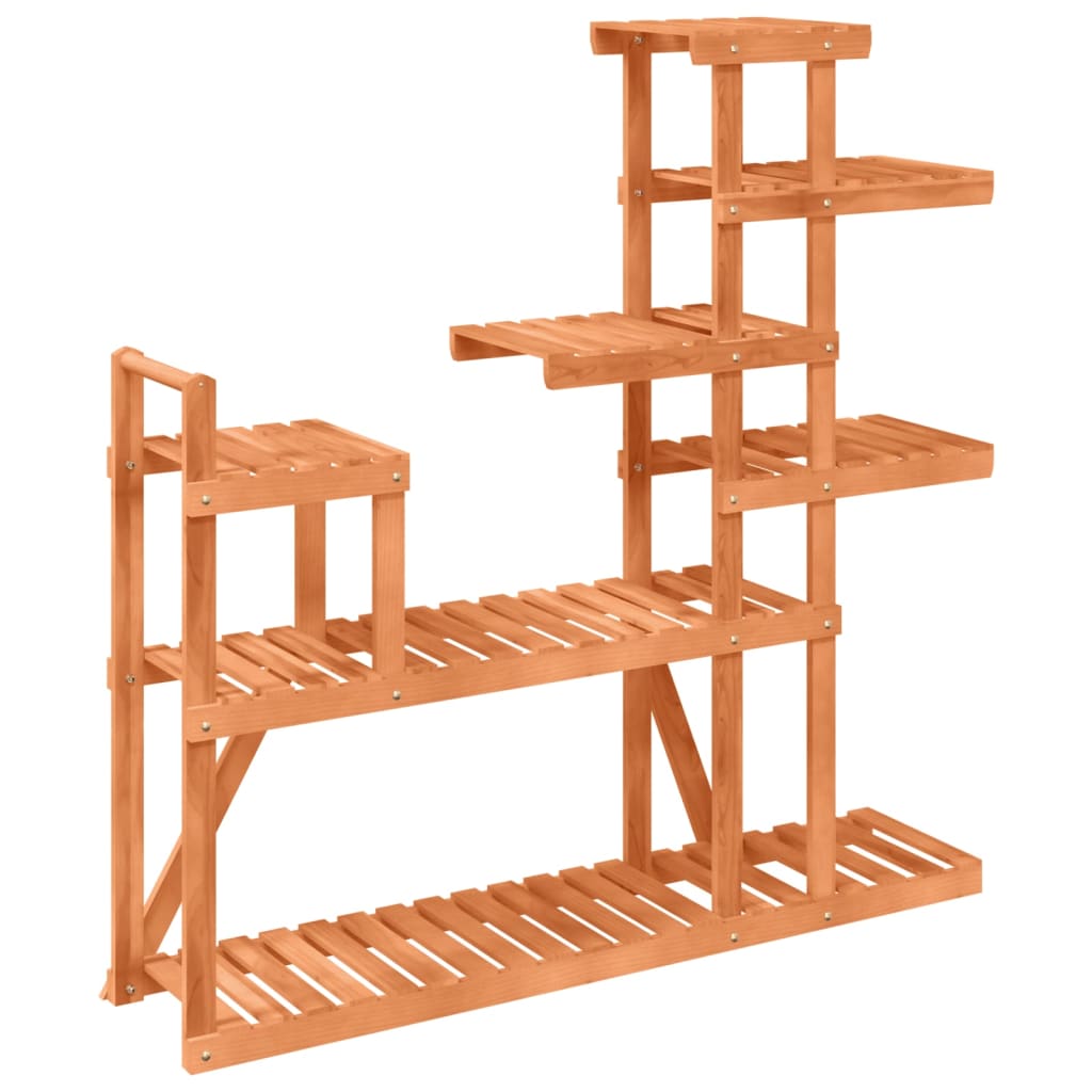 blomsterstativ 110x25x111 cm massivt fyrretræ