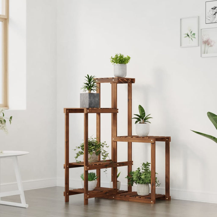 blomsterstativ 62,5x61,5x101,5 cm massivt fyrretræ