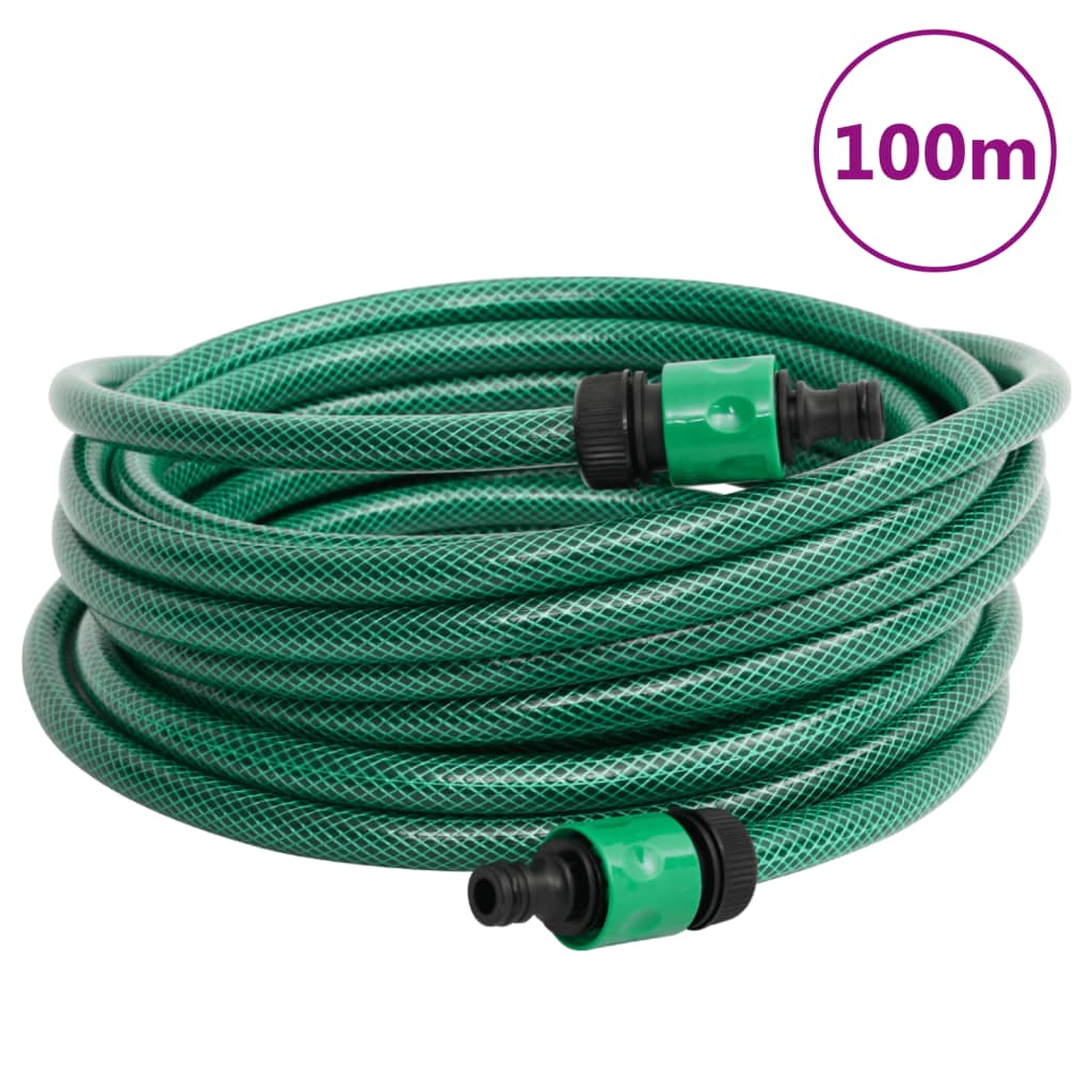 poolslange 100 m PVC grøn