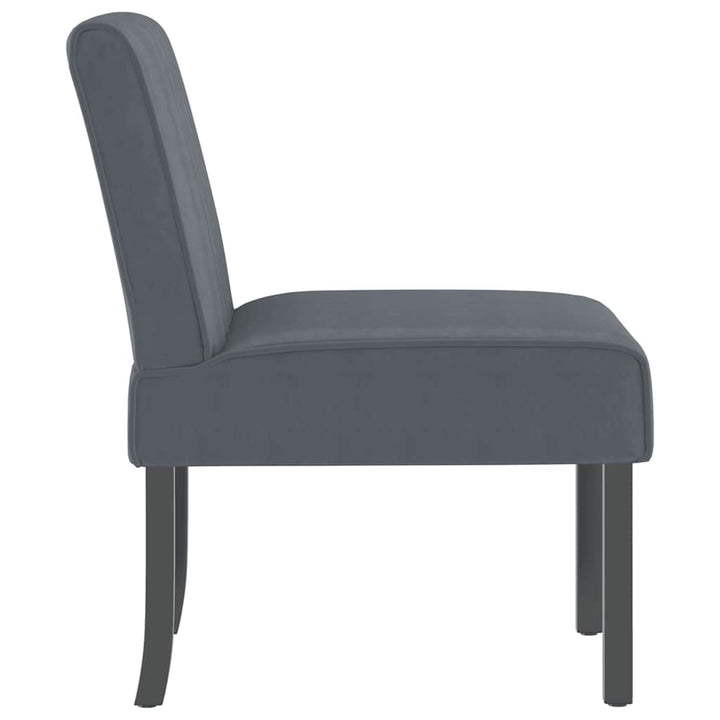 stol velour mørkegrå