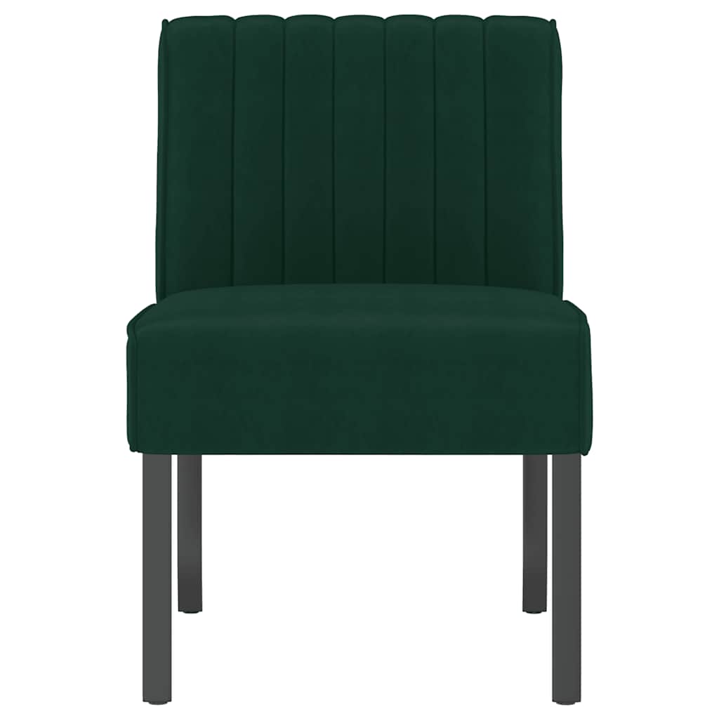 stol velour mørkegrøn