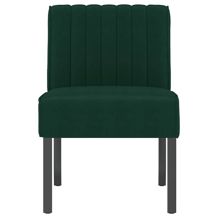 stol velour mørkegrøn