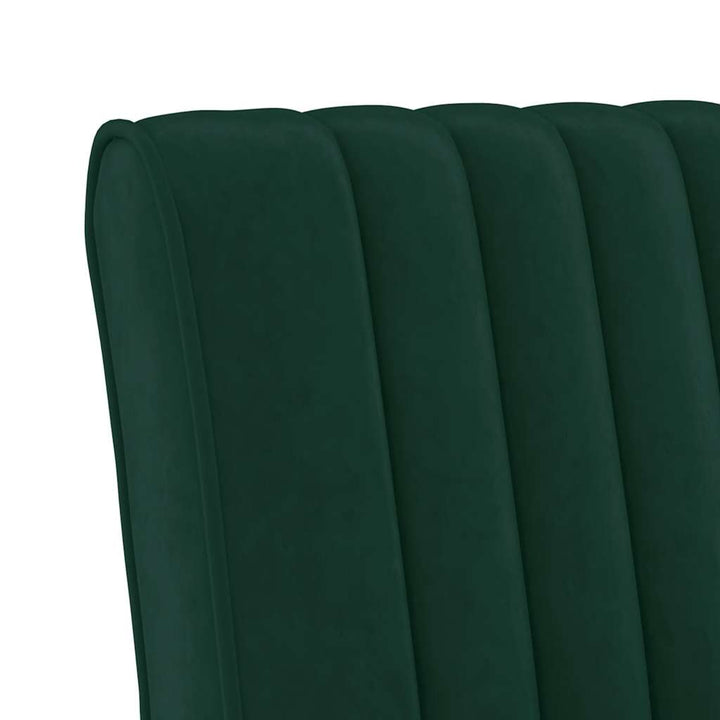 stol velour mørkegrøn
