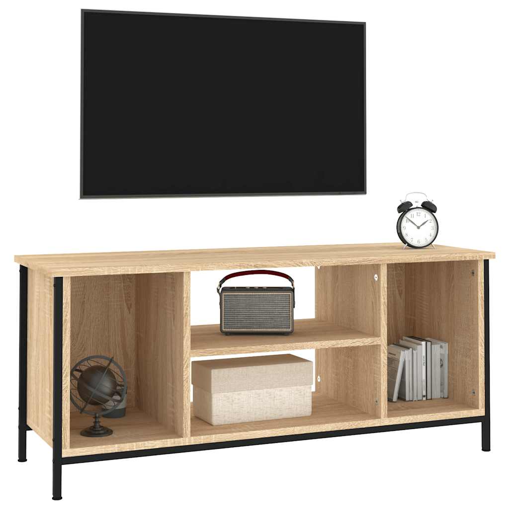 tv-bord 102x35x45 cm konstrueret træ sonoma-eg