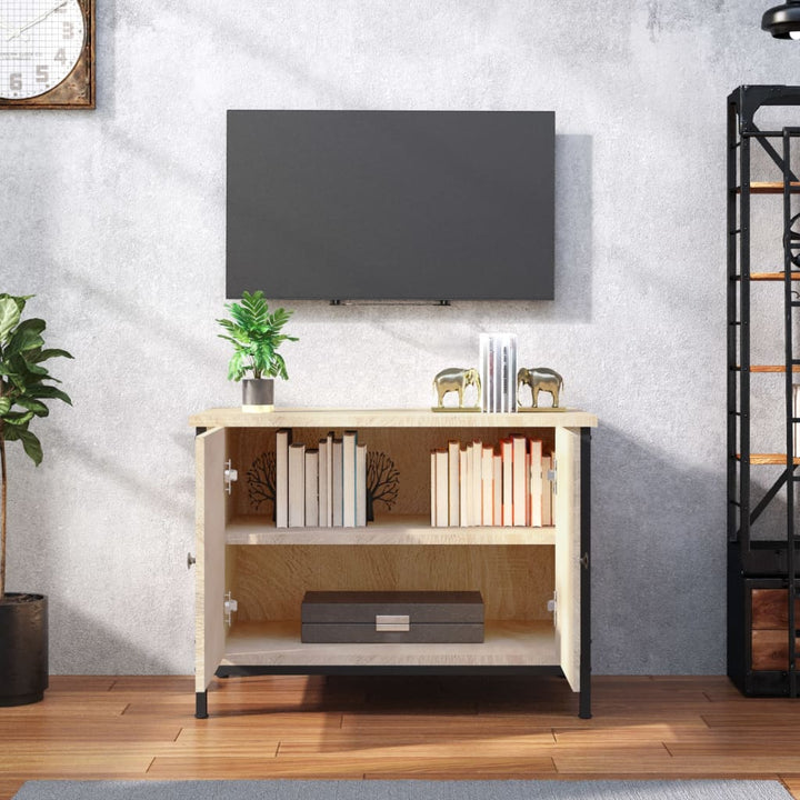 TV-skab med låger Sonoma Eg 60x35x45 cm konstrueret træ