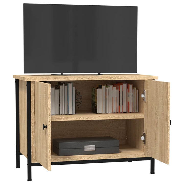 TV-skab med låger Sonoma Eg 60x35x45 cm konstrueret træ