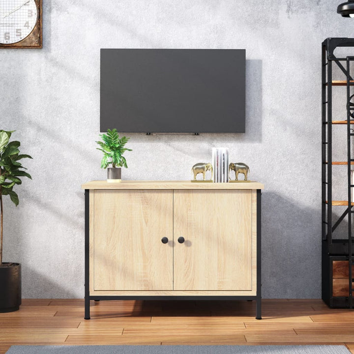 TV-skab med låger Sonoma Eg 60x35x45 cm konstrueret træ