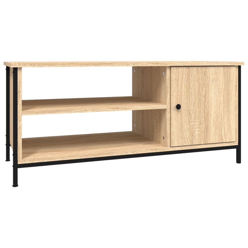tv-bord 100x40x45 cm konstrueret træ sonoma-eg