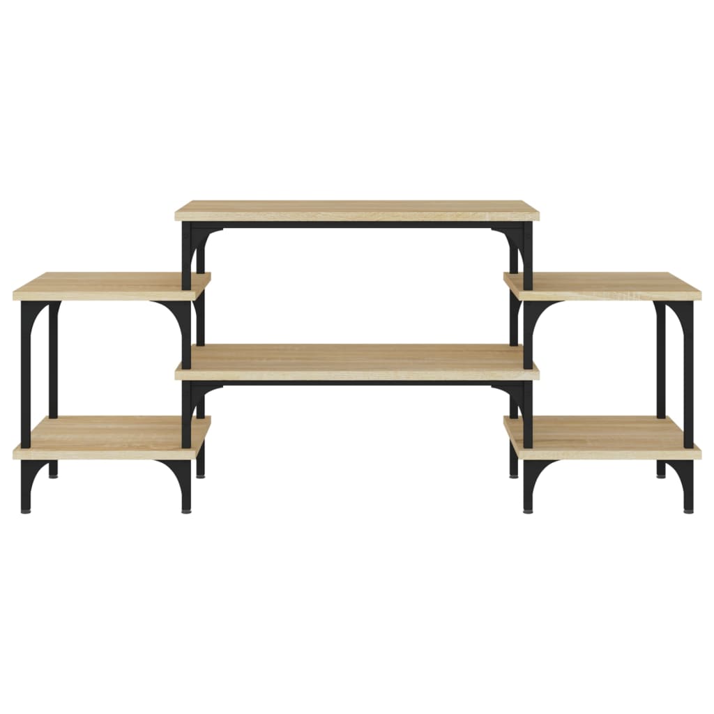 tv-bord 117x35x52 cm konstrueret træ sonoma-eg