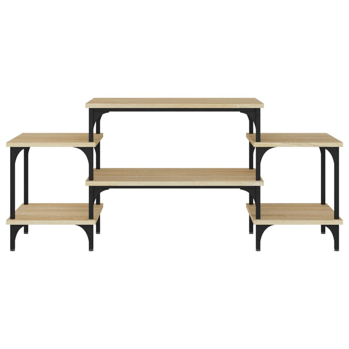tv-bord 117x35x52 cm konstrueret træ sonoma-eg
