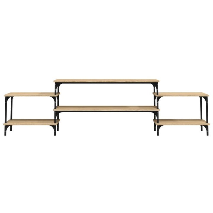 tv-bord 197x35x52 cm konstrueret træ sonoma-eg