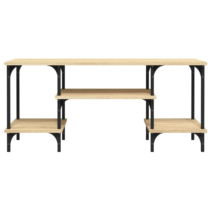 tv-bord 102x35x45,5 cm konstrueret træ sonoma-eg