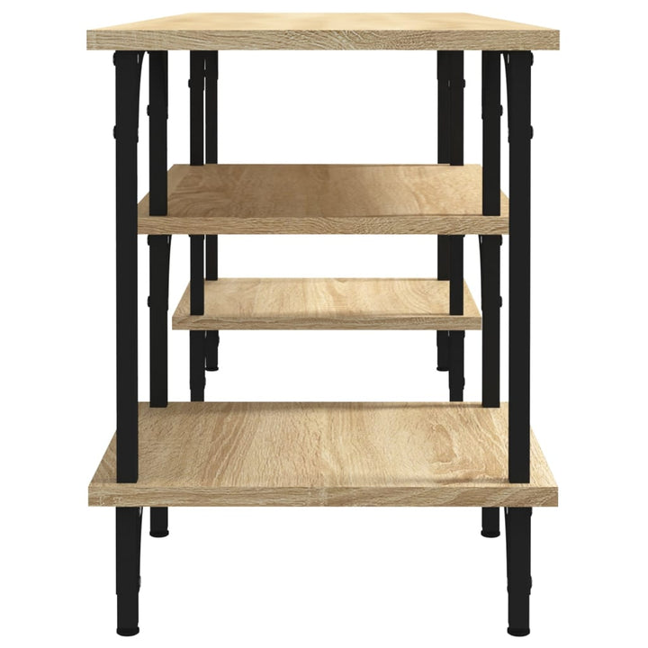 tv-bord 102x35x45,5 cm konstrueret træ sonoma-eg