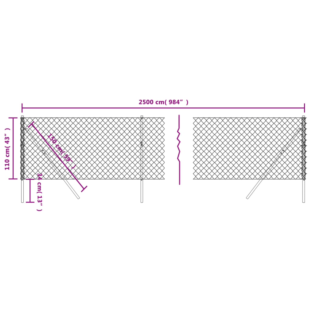 trådegn 1,1x25 m grøn