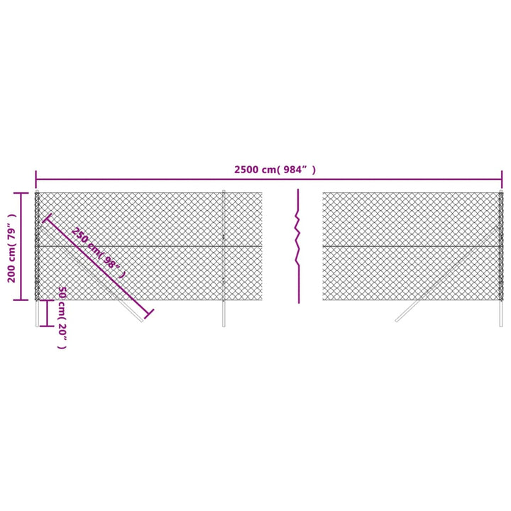 trådegn 2x25 m grøn