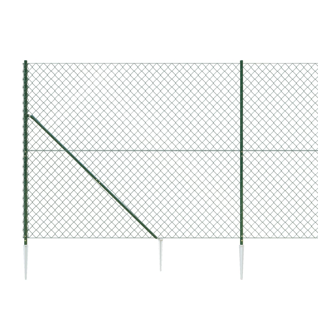 trådhegn med jordspyd 2,2x10 m grøn