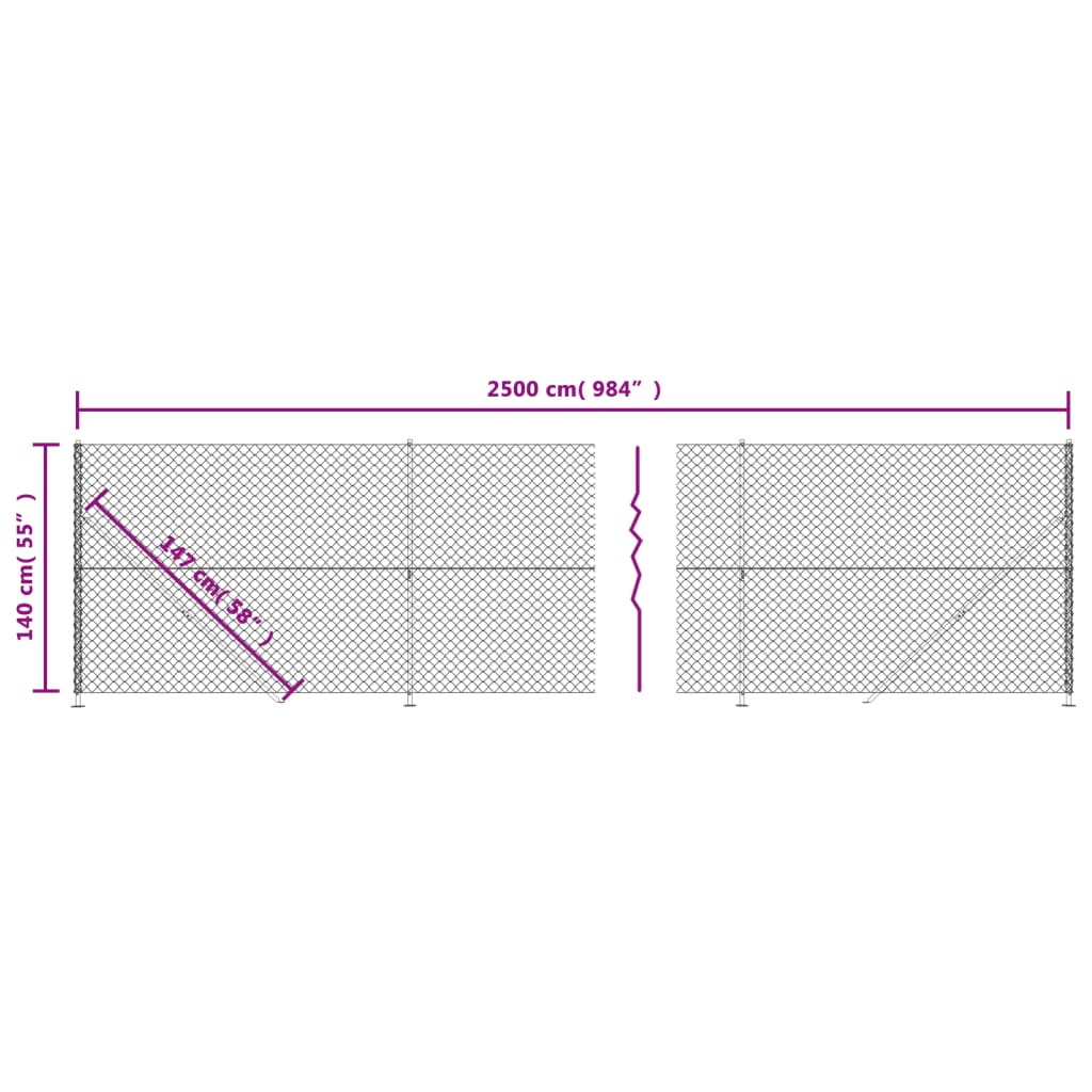 trådhegn med flange 1,4x25 m grøn