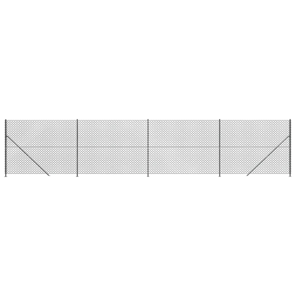 trådhegn med flange 1,8x10 m antracitgrå