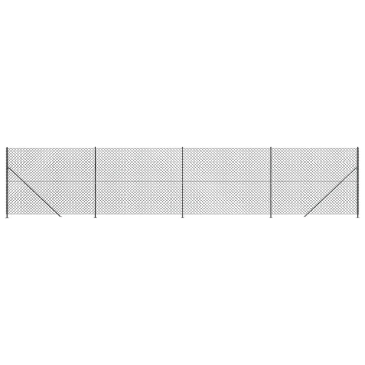 trådhegn med flange 1,8x10 m antracitgrå