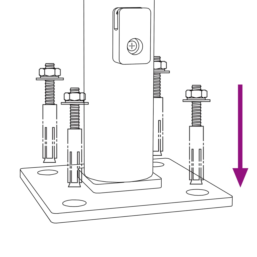 trådhegn med flange 1,4x25 m antracitgrå