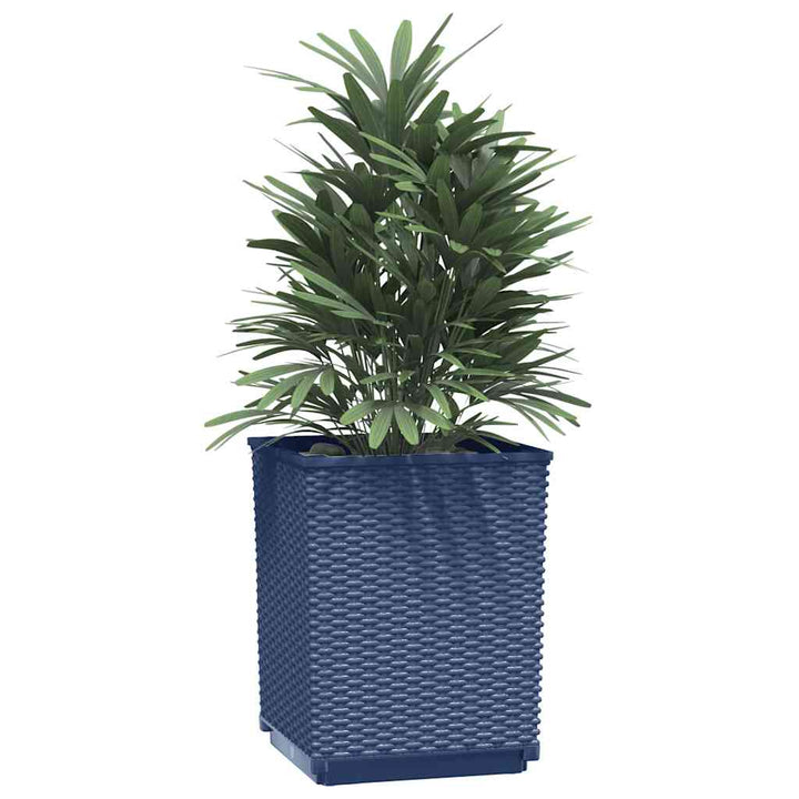 plantekasser 2 stk. 30x30x37 cm polypropylen blågrå