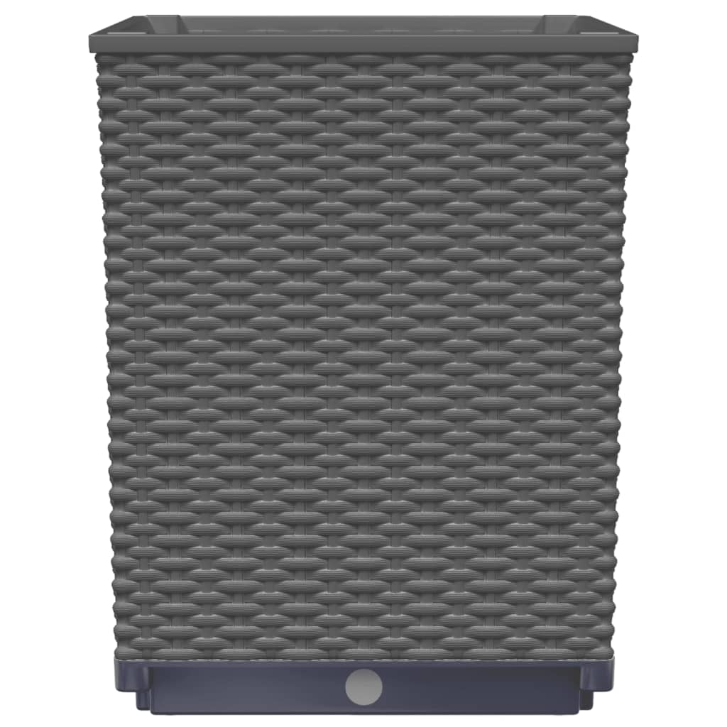 plantekasser 2 stk. 30x30x37 cm polypropylen sort