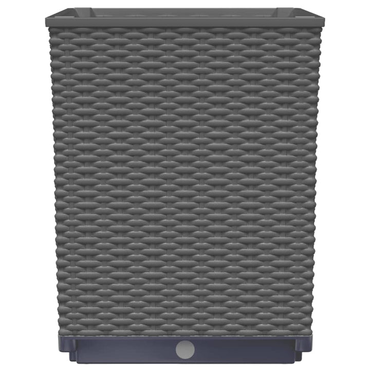 plantekasser 2 stk. 30x30x37 cm polypropylen sort
