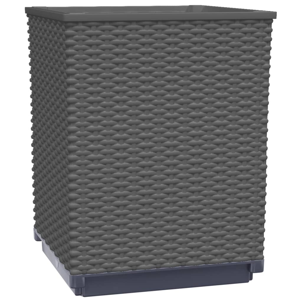 plantekasser 4 stk. 30x30x37 cm polypropylen sort