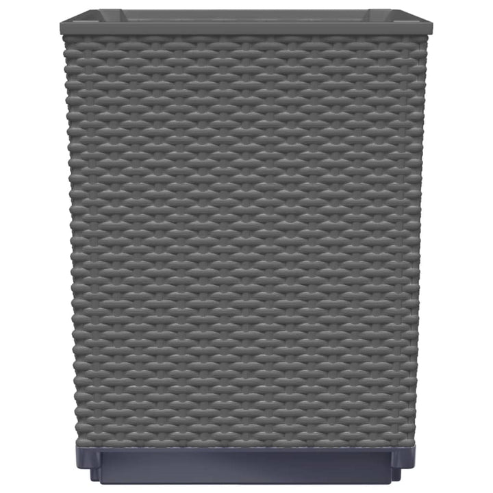 plantekasser 4 stk. 30x30x37 cm polypropylen sort