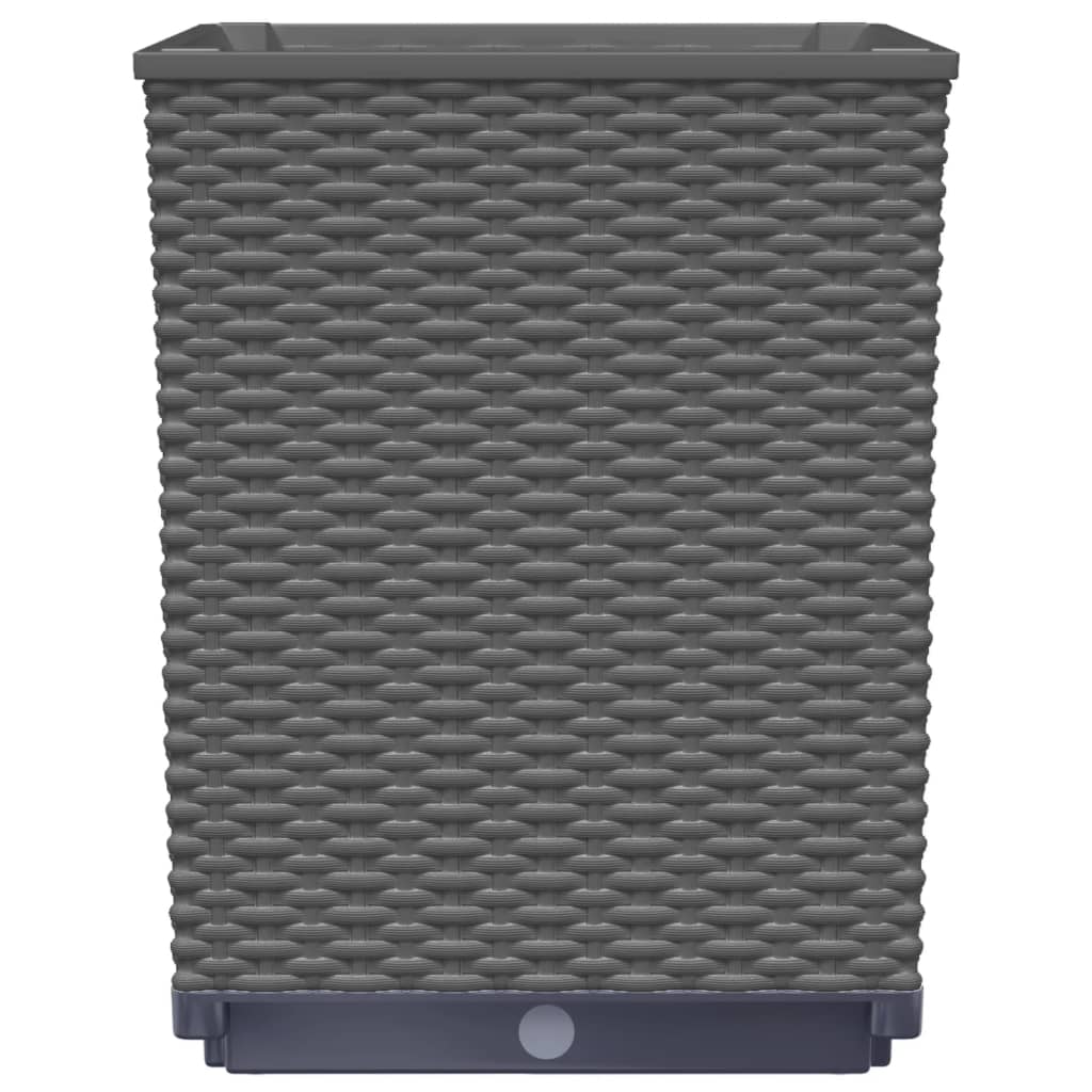 plantekasser 4 stk. 30x30x37 cm polypropylen sort