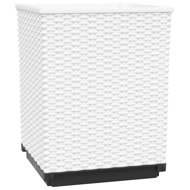 plantekasser 4 stk. 30x30x37 cm polypropylen hvid