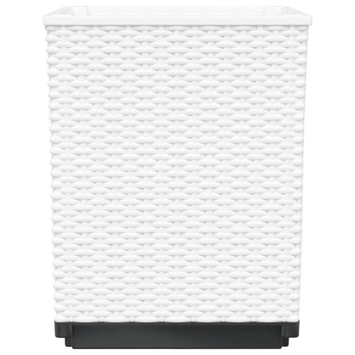 plantekasser 4 stk. 30x30x37 cm polypropylen hvid