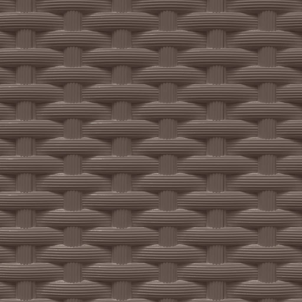 plantekasser 4 stk. 30x30x37 cm polypropylen brun