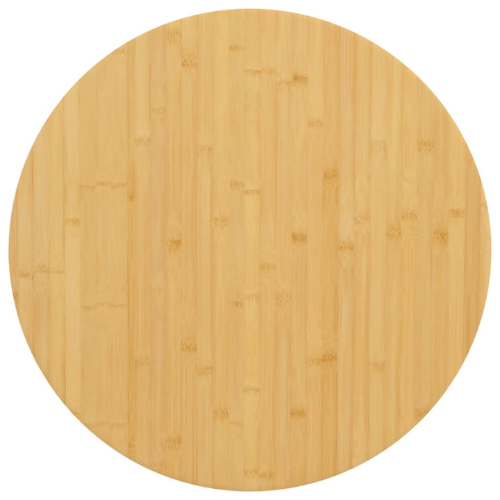 bordplade Ø90x1,5 cm bambus