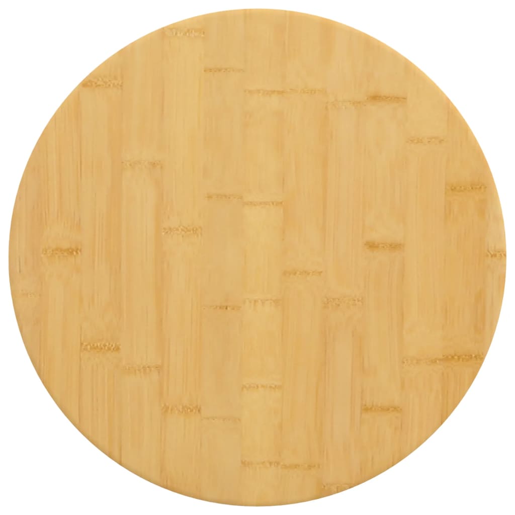 bordplade Ø40x2,5 cm bambus