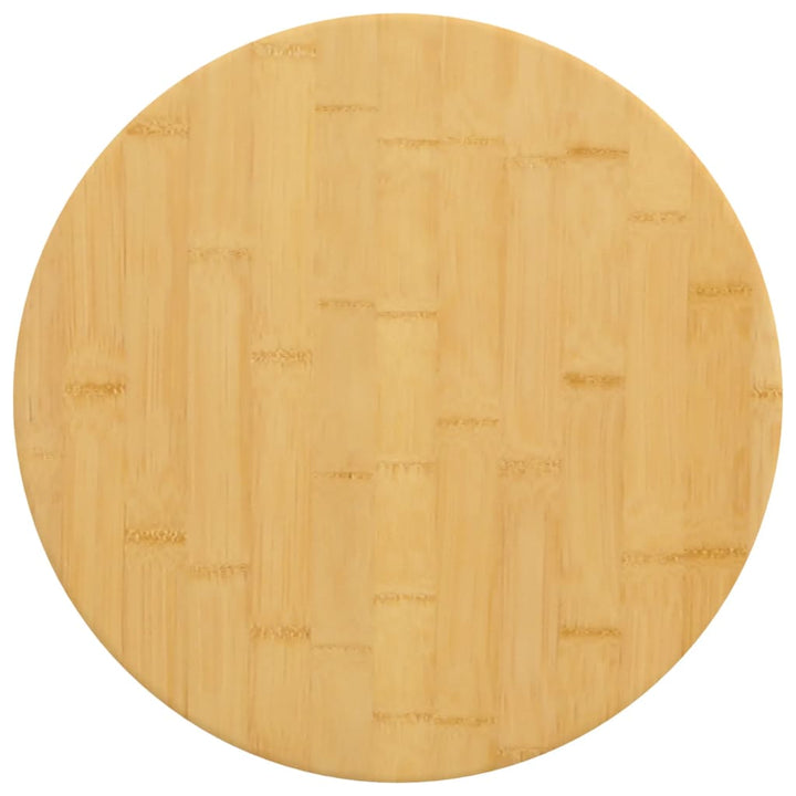 bordplade Ø40x2,5 cm bambus