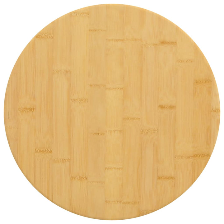 bordplade Ø50x2,5 cm bambus