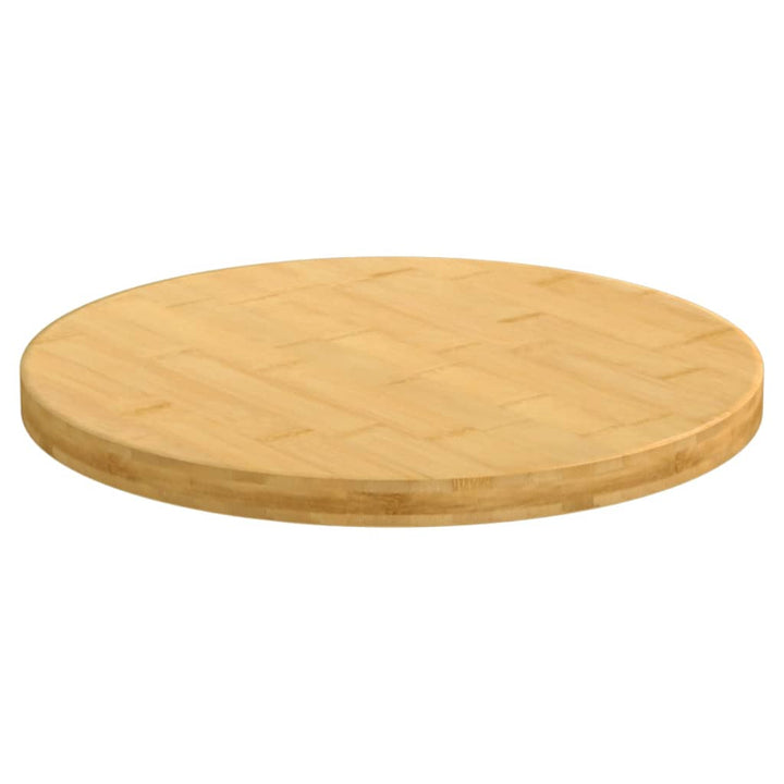 bordplade Ø50x2,5 cm bambus