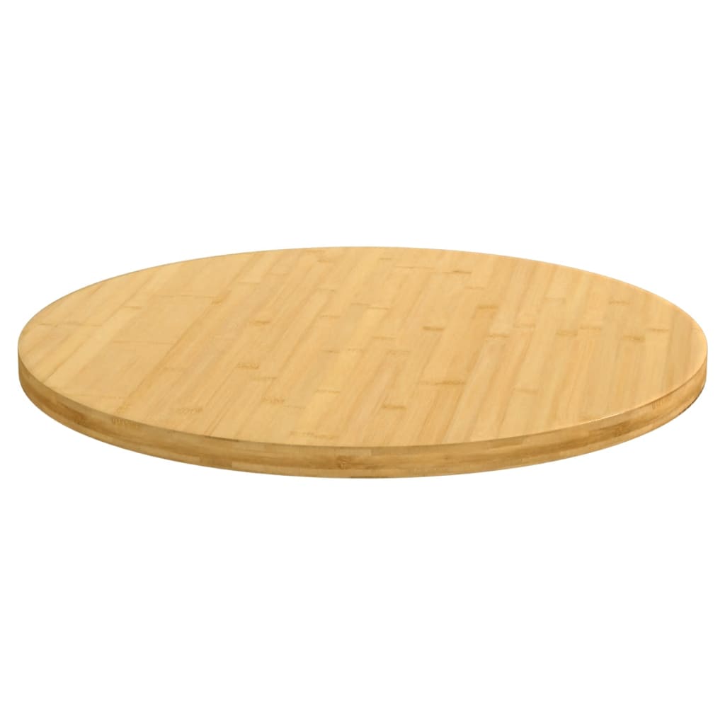 bordplade Ø60x2,5 cm bambus