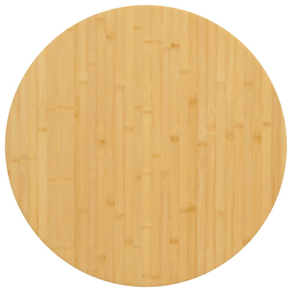 bordplade Ø70x2,5 cm bambus