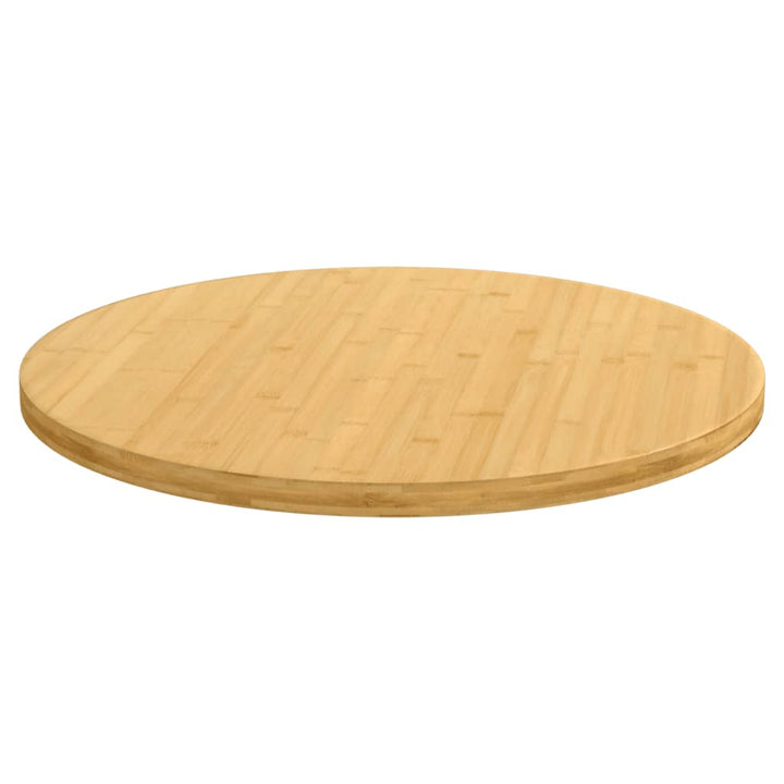 bordplade Ø80x2,5 cm bambus