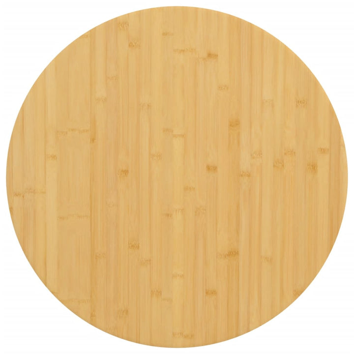 bordplade Ø90x2,5 cm bambus